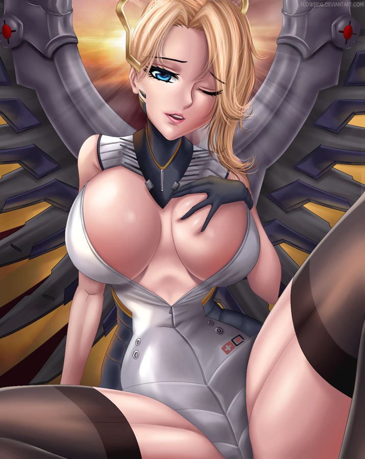 sexy and big boobs mercy