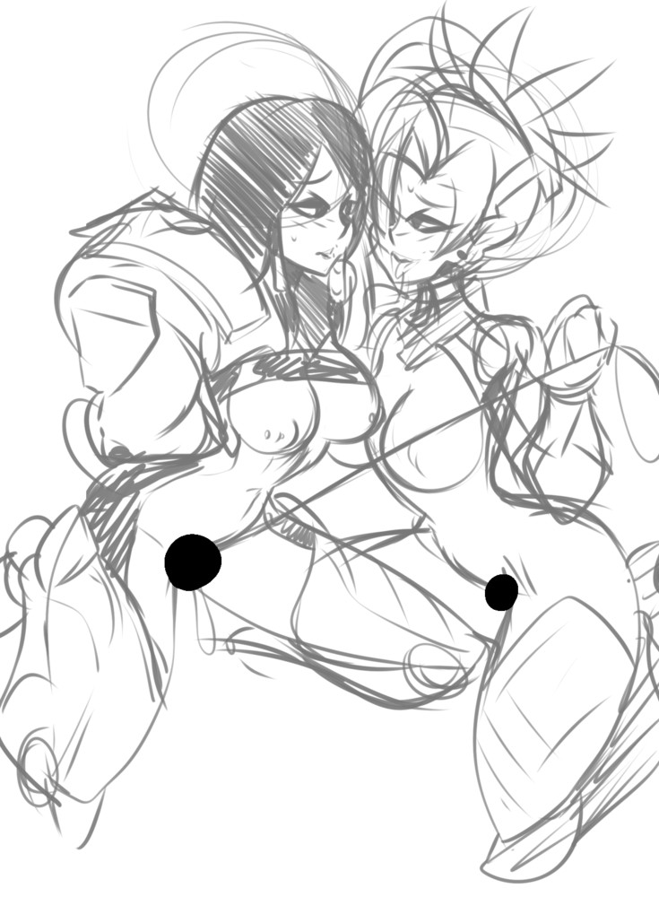 Mercy And Pharah Sketch
