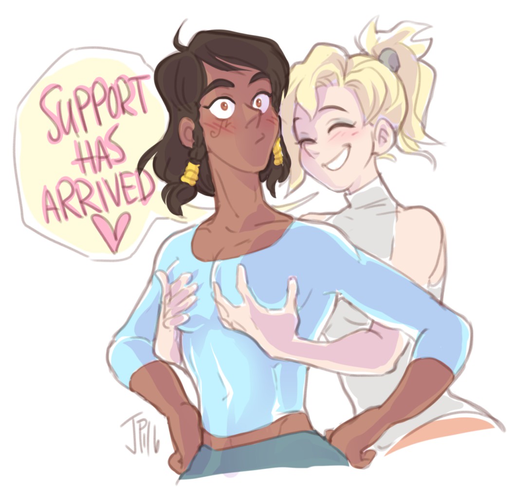 Pharah and Mercy Support
