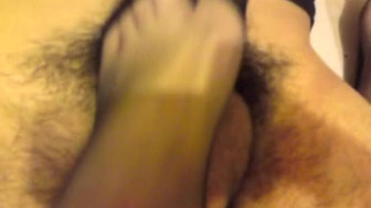 Amateur footjob
