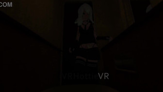 Horny petite Hiding In Public Restroom POV Lap Dance VRChat ERP Anime
