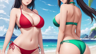Hundreds of sweet Anime ladies on Paradise Island!

