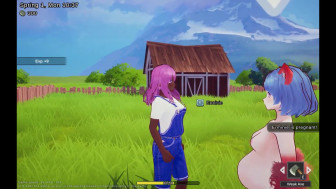 Mating Season [ Hentai Game PornPlay ] Ep.1 ebony futanari farm bitch girlfriend lady fucking a wild neko to make her pregnant
