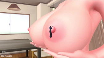 Try to not fall! (Mini Animation) [Giantess/Size Fetish] [MMD]
