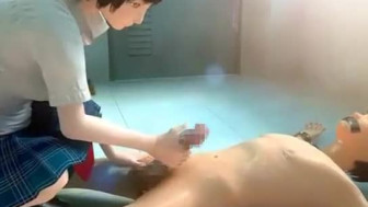 3D Japanese Handjob!

