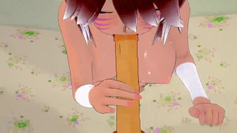 Você recebendo um boquete maravilhoso da peituda de anime hentai
