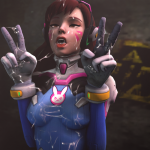D.Va Covered in Cum