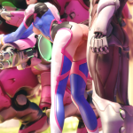 d.va doggystyle sex outdoor