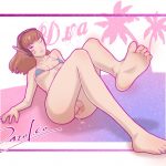 d.va futanari on the beach